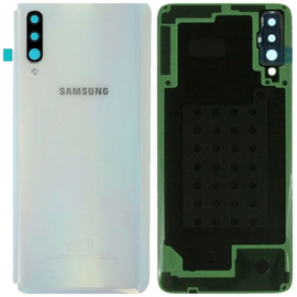 Γνήσια Original Samsung Galaxy A30s 2019 (SM-A307F) REAR BACK BATTERY COVER + CAMERA LENS, ΠΙΣΩ ΚΑΠΑΚΙ ΜΠΑΤΑΡΙΑΣ +ΤΖΑΜΑΚΙ ΚΑΜΕΡΑΣ WHITE GH82-20805D