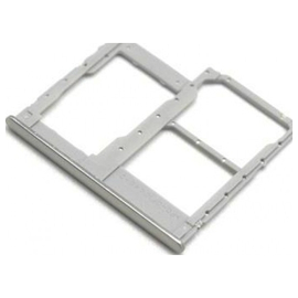 Γνήσια Original Samsung Galaxy A40 2019 (SM-A405F) Sim Tray Cover Assy - SD Card , Υποδοχέας Κάρτας Σιμ & Κάρτας Μνήμης - Κάλυμμα Silver White (Service Pack By Samsung) GH98-44303B
