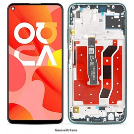 HQ OEM Huawei Huawei P40 Lite (JNY-L21A / B L01A), Nova 6 SE (JNY-AL10 JNY-TL10), LTPS IPS LCD Display Assembly Οθόνη + Touch Screen Digitizer Μηχανισμός Αφής + Frame Πλαίσιο crush green (Grade AAA+++)​