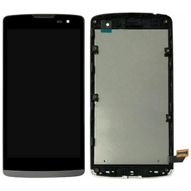 HQ OEM LG LEON H320 LCD Display Screen Οθόνη + Touch Screen Digitizer Μηχανισμός Οθόνη Αφής + Frame Πλαίσιο Black (Grade AAA+++)