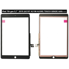 HQ OEM Συμβατό Για Apple iPad 7th Gen 10.2'' inch 2019 (A2197, A2200) / iPad 8th Gen 10.2" inch 2020 (A2428, A2429) / iPad Pro 10.2 (2021) (A2603, A2604) Touch Screen DIgitizer Μηχανισμός Αφής Τζάμι Black Μαύρο (Premium A+)