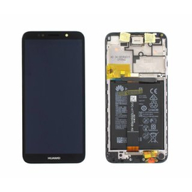 Γνήσια Original Huawei Y5 Prime 2018, Y5 2018 DRA-L02 DRA-L22 Y5 2018 DRA-LX2 Οθόνη LCD Display Screen + Touch Screen DIgitizer Μηχανισμός Αφής + Frame Πλαίσιο + Μπαταρία Battery Black 02352CQV 02351XHU