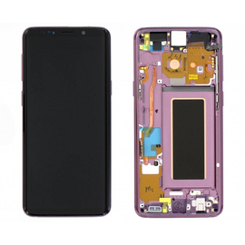 Γνήσια Original Samsung Galaxy s9 G960F Οθόνη LCD Display Screen + Touch Screen DIgitizer Μηχανισμός Αφής + Frame Πλαίσιο GH97-21696B Purple​