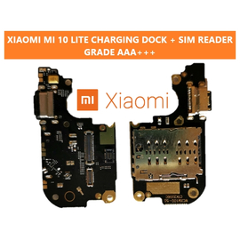 HQ OEM Xiaomi Mi 10 Lite, Mi10 Lite, Καλωδιοταινία Φόρτισης Type C SUB Usb Plug Charging Board (Charging Dock Flex) + Mic Μικρόφωνο (Grade AAA+++)