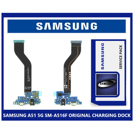 Γνήσια Original Samsung Galaxy A51 5G 2020 (SM-A516F) ΚΑΛΟΔΙΟΤΑΙΝΙΑ ΦΟΣΤΙΣΗΣ SUB TYPE-C USB PLUG CHARGING BOARD (CHARGING DOCK FLEX) (SERVICE PACK BY SAMSUNG) GH96-13456A