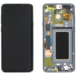 Γνήσια Original Samsung Galaxy S9 Plus SM-G965F G965 Οθόνη LCD Display Screen + Touch Screen DIgitizer Μηχανισμός Αφής + Frame Πλαίσιο Grey GH97-21691C