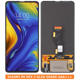 HQ OEM Συμβατή Xiaomi Mi Mix 3 AMOLED LCD Screen Display Οθόνη +Touch Screen Digitizer Μηχανισμός Αφής  Black (Grade AAA+++)