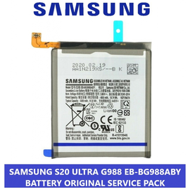 Γνήσια Original Samsung Galaxy S20 Ultra , SM-G988 G988 EB-BG988ABY Μπαταρία Battery Li-Ion 5000mAh (Bulk) GH82-22272A (Service Pack By Samsung)
