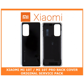 Γνήσια Original Xiaomi Mi 10T, Mi10T PRO,  REAR BACK BATTERY COVER, ΠΙΣΩ ΚΑΠΑΚΙ ΜΠΑΤΑΡΙΑΣ BLACK (SERVICE PACK BY XIAOMI)