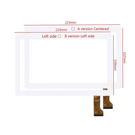 Γνήσιο Original MLS Angel 3G IQ9610  HN 0933-FPC D26XR14 Tablet 9.6'' Touch Screen Digitizer Μηχανισμός Αφής Τζάμι White (Κέντρο Τρύπα Κάμερας 110mm)