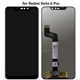 OEM HQ Xiaomi Redmi Note 6, Note 6 Pro Lcd Screen Display &Omicron;&theta;ό&nu;&eta; + Touch Screen Digitizer &Mu;&eta;&chi;&alpha;&nu;&iota;&sigma;&mu;ό&sigmaf; &Alpha;&phi;ή&sigmaf; Black &Mu;&alpha;ύ&rho;&omicron; Premium Quality (Grade AAA+++)