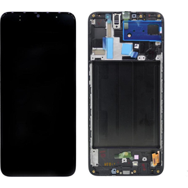 Γνήσια Original Samsung Galaxy A70 2019 (SM-A705FN) Οθόνη LCD Display Screen + Touch Screen DIgitizer Μηχανισμός Αφής GH82-19747A Black