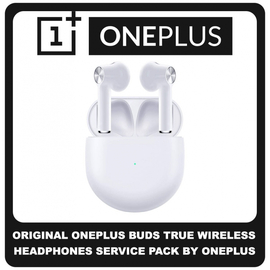 Γνήσιο Original OnePlus Buds True Wireless Earbud Headphones Ασύρματα Ακουστικά 5481100036 White Ασπρο  (Service Pack by OnePlus)