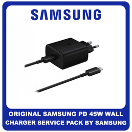 Original Γνήσιο Samsung PD 45W Wall Charger USB-C Φορτιστής Ταξιδιού TA845XB White Άσπρο (Service Pack by Samsung)