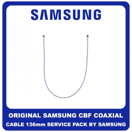 Γνήσια Original Samsung Galaxy A52 5G A525 A526 SM-A525F SM-A526B SM-A526B/DS CBF Coaxial Antenna Cable 136mm Καλώδιο Κεραίας Ομοαξονικό Blue Μπλε GH39-02100A​ (Service Pack By Samsung)