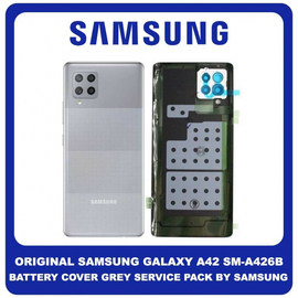 Original Γνήσιο Samsung Galaxy A42 5G A426 SM-A426B Battery Cover Grey Καπάκι Μπαταρίας Γκρι GH82-24378C (Service Pack By Samsung)