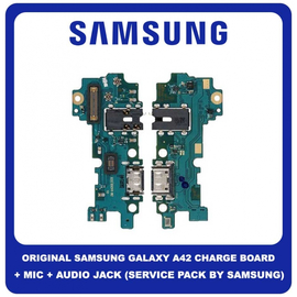 Γνήσιο Original Samsung Galaxy A42 5G A426 SM-A426B USB Charging Board Καλωδιοταινία Φόρτισης + Microphone Μικρόφωνο + Audio Jack Θύρα Ακουστικών GH96-13913A (Service Pack By Samsung)