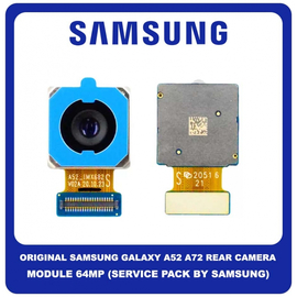Γνήσιο Original Samsung Galaxy A52 5G A525 A526 SM-A525F SM-A526B / A72 A725 A726 SM-A725F SM-A726B Rear Camera Module 64MP Πίσω Κάμερα GH96-14157A (Service Pack By Samsung)