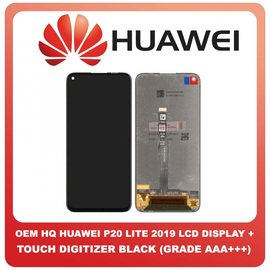 OEM HQ Huawei P20 Lite 2019 (GLK-L21) LCD Display Screen Οθόνη + Touch Screen Digitizer Μηχανισμός Αφής Black Μαύρο (GRADE AAA+++)