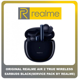 Γνήσιο Original Realme Buds Air 2 True Wireless Bluetooth Handsfree Earbuds Black RMA2003 Ασύρματα Ακουστικά Μαύρο (Service Pack by Realme)