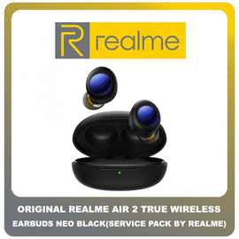 Γνήσιο Original Realme Buds Air 2 True Wireless Bluetooth Handsfree Earbuds Neo Black RMA2008BLK Ασύρματα Ακουστικά Μαύρο (Service Pack by Realme)