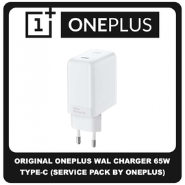 Original Γνήσιο OnePlus 65W Wall Charger USB-C Φορτιστής Ταξιδιού Type-C 5481100042 White Άσπρο (Service Pack by OnePlus)