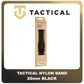 Original Γνήσιο Tactical 391 Nylon Band 20mm Smartwatch Bracelet Strap Λουράκι Ζώνη Νάιλον Για Ρολόι Black Μαύρο