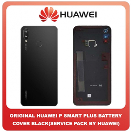 Γνήσιο Original Huawei P Smart Plus , PSmart Plus INE-LX1 Rear Back Battery Cover + Fingerprint Sensor + Camera Lens, Πίσω Καπάκι Μπαταρίας Με Αισθητήρα Δακτυλικών Αποτυπωμάτων Και Τζάμι Κάμερας Black Μαύρο 02352CAH (Service Pack By Huawei)