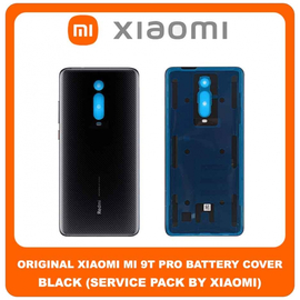 Original Γνήσιο Xiaomi Mi 9T Pro , Mi9T Pro (M1903F11G) Rear Back Battery Cover Πίσω Κάλυμμα Καπάκι Μπαταρίας Black Μαύρο (Service Pack By Xiaomi)