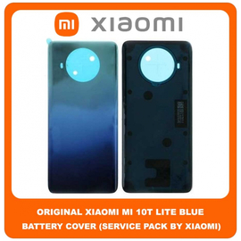 Original Γνήσιο Xiaomi Mi 10T Lite , Mi10T Lite 5G (M2007J17G) Rear Back Battery Cover Πίσω Κάλυμμα Καπάκι Μπαταρίας Blue Μπλε (Service Pack By Xiaomi)