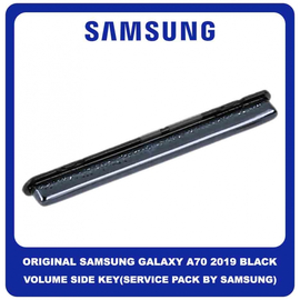 Original Γνήσιο Samsung Galaxy A70 2019 A705F (SM-A705F SM-A705FN SM-A705FN/DS) Volume Button External Side Keys Πλαινό Πλήκτρο Κουμπί Ρύθμισης Έντασης Ήχου Black Μαύρο GH98-44194A (Service Pack By Samsung)