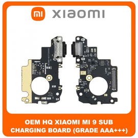 OEM HQ Xiaomi Mi 9 Mi9 (M1902F1G) Καλωδιοταινία Φόρτισης SUB Type C Plug Charging Board (Charging Dock Flex) (Grade AAA+++)