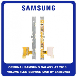 Original Γνήσιο Samsung Galaxy A7 2018 A750F (SM-A750F/DS, SM-A750FN/DS) Volume Key Flex Cable Button Καλωδιοταινία Κουμπιών Έντασης Ήχου GH59-14966A (Service Pack By Samsung)