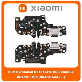 OEM HQ Xiaomi Mi 10T Lite 5G, Mi10T Lite 5G (M2007J17G) Redmi Note 9 Pro 5G Note9 Pro 5G (M2007J17C) Καλωδιοταινία Φόρτισης SUB Charging Board (Charge Connector Dock Flex) + Mic Μικρόφωνο (Grade AAA+++)