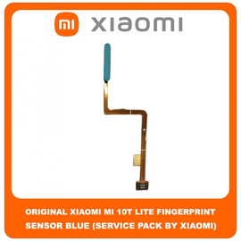 Original Γνήσιο Xiaomi Mi 10T Lite , Mi10T Lite 5G (M2007J17G) Fingerprint Flex Sensor Καλωδιοταινία Αισθητήρας Δακτυλικού Αποτυπώματος Blue Μπλε (Service Pack By Xiaomi)