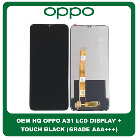 OEM HQ Oppo A31 A 31 (CPH2015, CPH2073, CPH2081, CPH2029, CPH2031) IPS LCD Display Assembly Screen Οθόνη + Touch Screen Digitizer Μηχανισμός Αφής Black Μαύρο (Grade AAA+++)