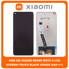 OEM HQ Xiaomi Redmi Note 9 , Note9 , Redmi 10X 4G (M2003J15SC, M2003J15SG, M2003J15SS) IPS LCD Display Assembly Screen Οθόνη + Touch Screen Digitizer Μηχανισμός Αφής Black Μαύρο (Grade AAA+++)