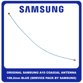 Γνήσια Original Samsung Galaxy A10 A105 (SM-A105F/DS, SM-A105FN/DS, SM-A105G/DS, SM-A105M/DS) CBF Coaxial Antenna Cable 108.2mm Καλώδιο Κεραίας Ομοαξονικό Blue Μπλε GH39-01990A (Service Pack By Samsung)