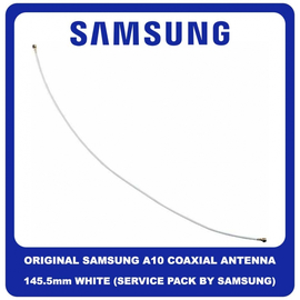 Γνήσια Original Samsung Galaxy A10 A105 (SM-A105F/DS, SM-A105FN/DS, SM-A105G/DS, SM-A105M/DS) CBF Coaxial Antenna Cable 145.5mm Καλώδιο Κεραίας Ομοαξονικό White Άσπρο GH39-01989A (Service Pack By Samsung)