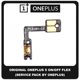 Original Γνήσιο OnePlus 5 (A5000) Power ON / OFF Flex Cable Button Καλωδιοταινία Κουμπιών Εκκίνησης (Service Pack By OnePlus)