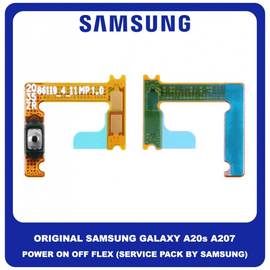Γνήσιο Original Samsung Galaxy A20s A207 (A207F, A207F/DS) Power On /Off Flex Cable Side Keys Button Καλωδιοταινία Κουμπιών Εκκίνησης Έναρξης Τερματισμού GH81-17772A (Service Pack By Samsung)