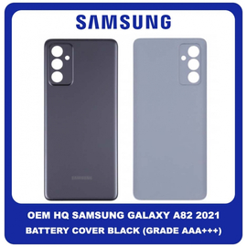 OEM HQ Samsung Galaxy A82 2021 Rear Back Battery Cover Πίσω Κάλυμμα Καπάκι Πλάτη Μπαταρίας Black Μαύρο (Grade AAA+++)