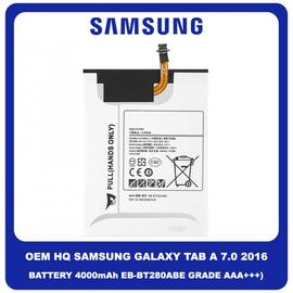 OEM HQ Samsung Galaxy Tab A 7'' 7.0 inch 2016 (T280, T285) Battery Μπαταρία 4000mAh EB-BT280ABE (Grade AAA+++)