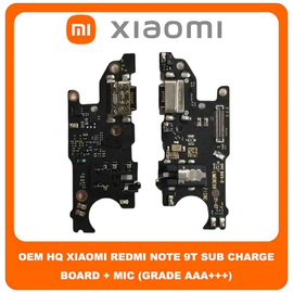 OEM HQ Xiaomi Redmi Note 9T , Note9T (M2007J22G, J22) Καλωδιοταινία Φόρτισης SUB Charging Board (Charge Connector Dock Flex) + Mic Μικρόφωνο (Grade AAA+++)
