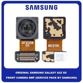 Original Γνήσιο Samsung Galaxy A22 5G A226 (SM-A226B, SM-A226B/DS, SM-A226B/DSN) Front Selfie Camera Module Flex 8 MP f/2.0 Wide Μπροστινή Μπροστά Κάμερα GH81-20722A (Service Pack By Samsung)