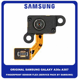 Original Γνήσιο Samsung Galaxy A30s A307 (SM-A307F, SM-A307FN, SM-A307G, SM-A307GN, SM-A307GT, SM-A307F/DS, SM-A307FN/DS, SM-A307G/DS, SM-A307GN/DS, SM-A307GT/DS) Fingerprint Flex Sensor Καλωδιοταινία Αισθητήρας Δακτυλικού Αποτυπώματος GH96-12970A (Service Pack By Samsung)