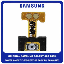 Γνήσιο Original Samsung Galaxy A80 A805 (SM-A805F, SM-A8050, SM-A805X, SM-A805N) Power ON / OFF Flex Cable Button Καλωδιοταινία Κουμπιών Έναρξης Εκκίνησης Τερματισμού GH96-12526A (Service Pack By Samsung)