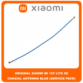 Original Γνήσιο Xiaomi Mi 10T Lite , Mi10T Lite 5G (M2007J17G) Coaxial Antenna Signal Module Flex Cable Ομοαξονικό Καλώδιο Κεραίας Blue Μπλε (Service Pack By Xiaomi)