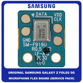 Γνήσιο Original Samsung Galaxy Z Fold2 5G , Z Fold 2 5G F916 (SM-F916B, SM-F916U, SM-F916U1, SM-F916N) Καλωδιοταινία Μικρόφωνο Microphone Mic Flex Board GH59-15348A (Service Pack By Samsung)