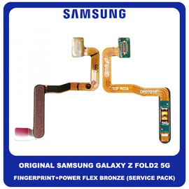 Γνήσιο Original Samsung Galaxy Z Fold2 5G , Z Fold 2 5G F916 (SM-F916B, SM-F916U, SM-F916U1, SM-F916N) Fingerprint Flex Sensor Καλωδιοταινία Αισθητήρας Δακτυλικού Αποτυπώματος + Power Key Καλωδιοταινία Εκκίνησης Έναρξης Mystic Bronze GH96-13727B (Service Pack By Samsung)